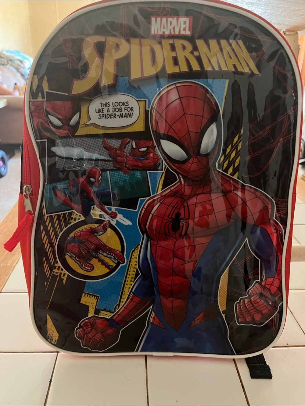 Marvel Spider-Man Backpack - Red, Blue, Black
